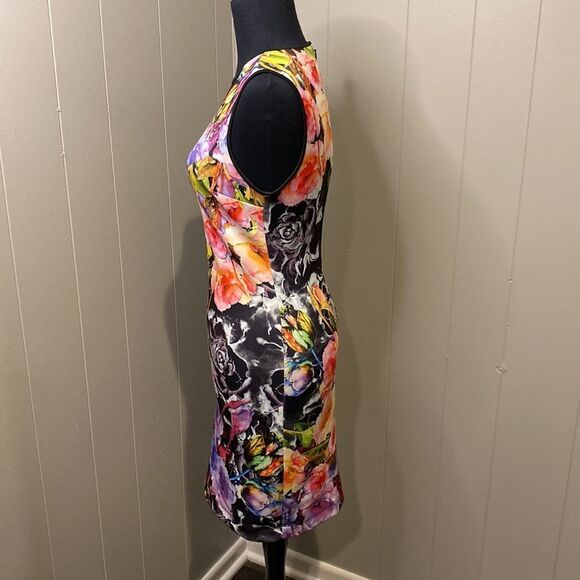 Clover Canyon Floral Mesh Panel Sleeveless Dress Small - Picture 5 of 9